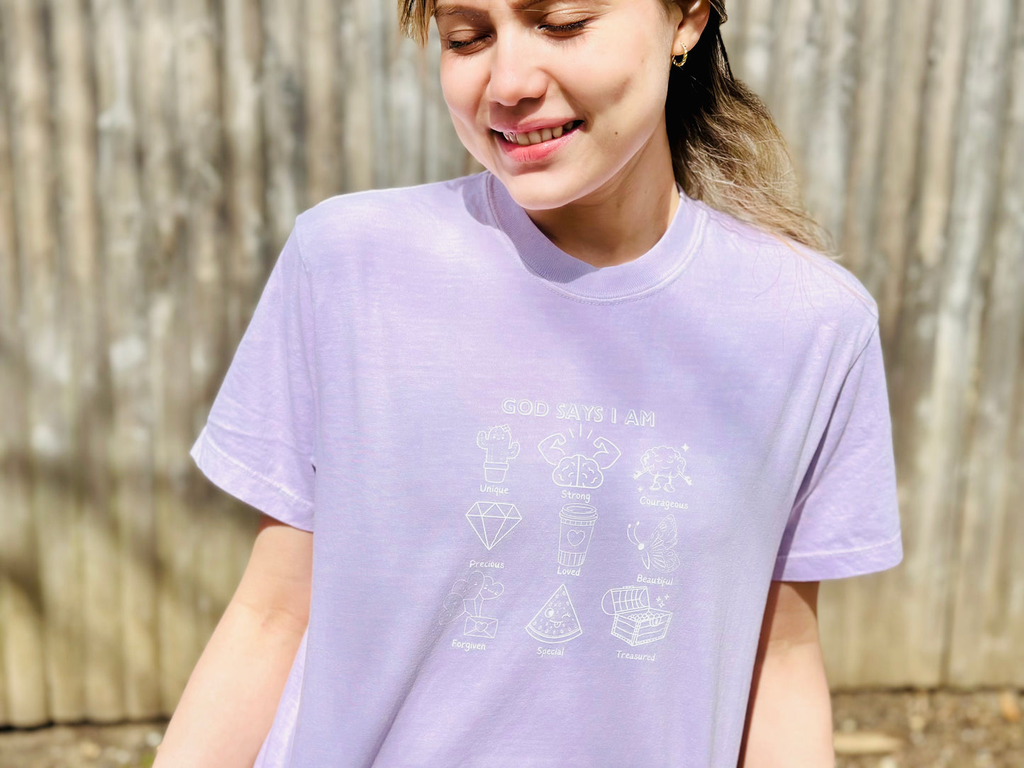 GOD SAYS ....Boxy T-shirt ππ»πβ¨