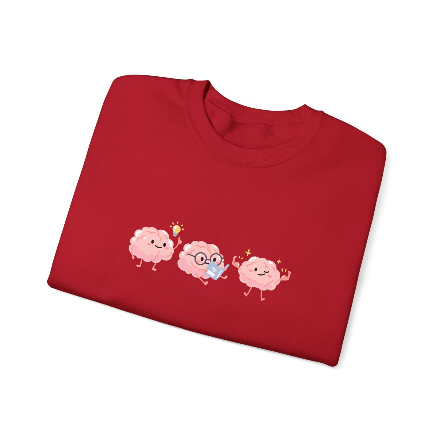 Happy Brain Sweatshirt - Unisex Garment-Dyed Pullover for Moms