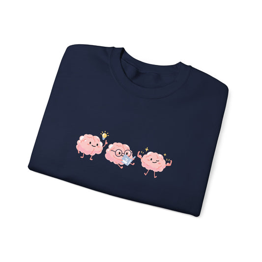 Happy Brain Sweatshirt - Unisex Garment-Dyed Pullover for Moms