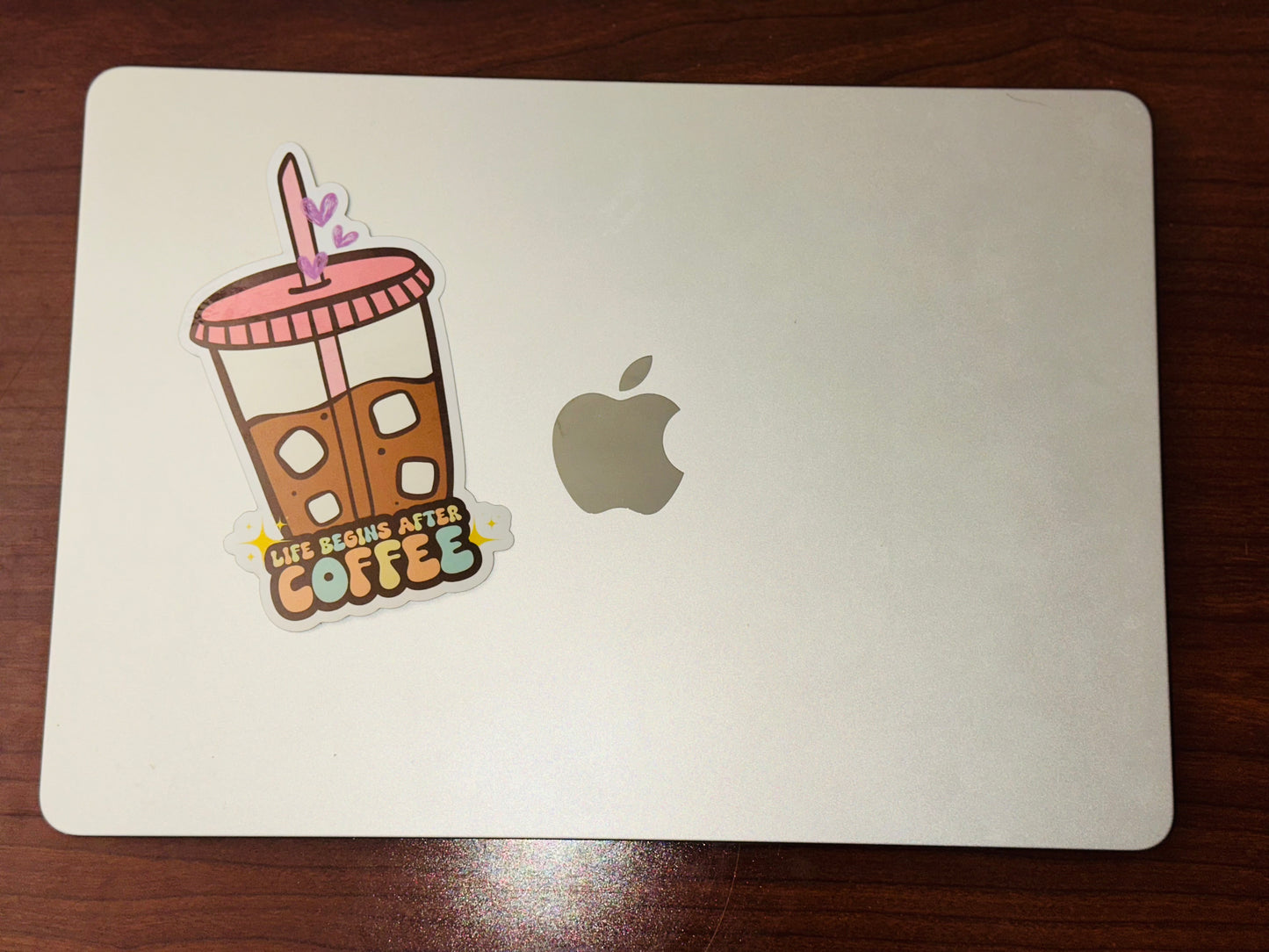 Life begins after Coffee☕️ - Decorative Sticker