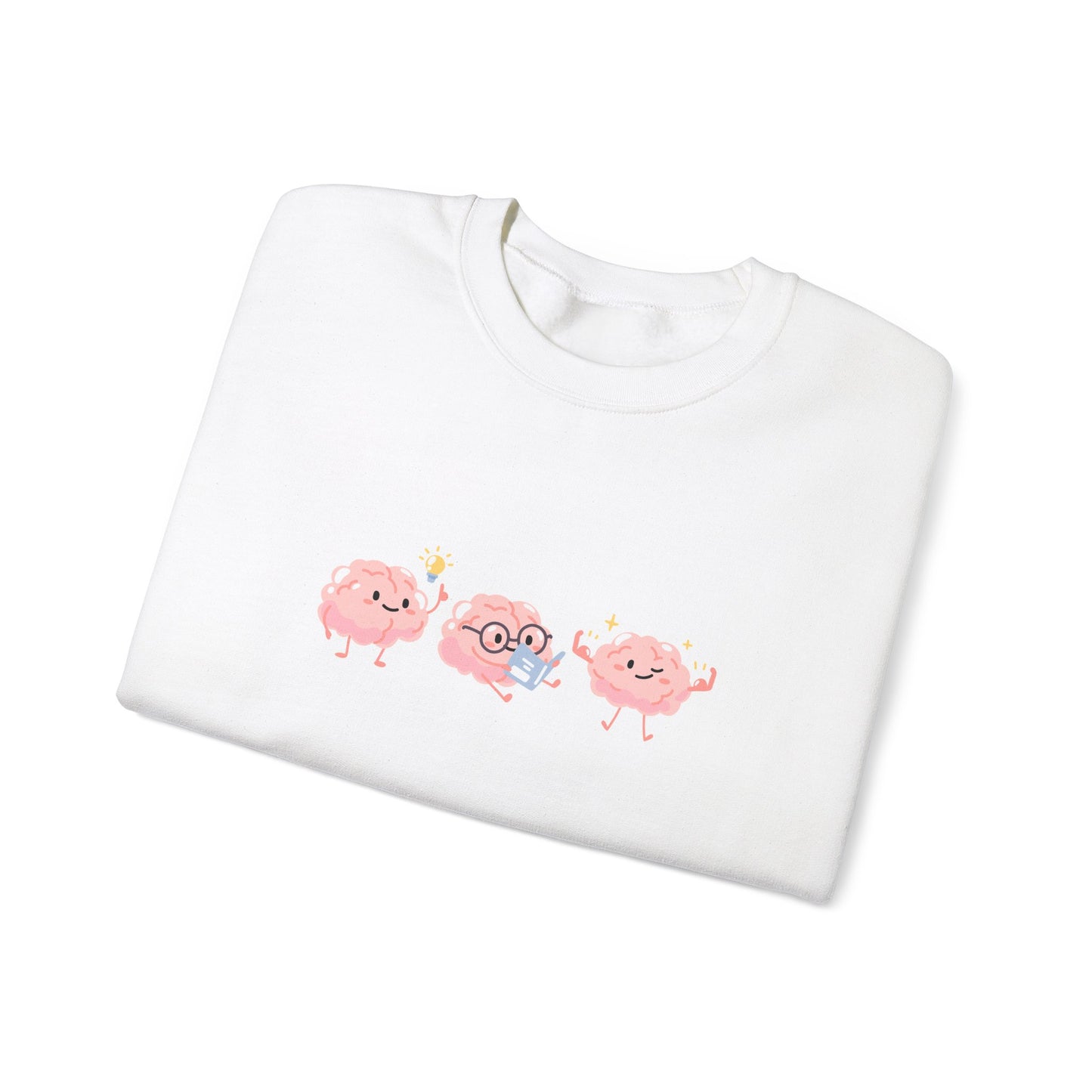 Happy Brain Sweatshirt - Unisex Garment-Dyed Pullover for Moms