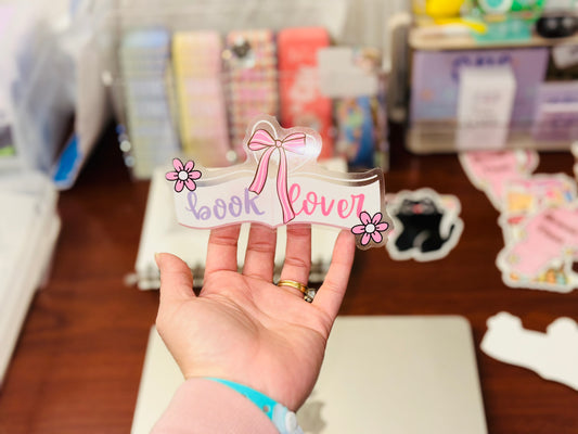 Book Lover 💜🎀 - Decorative Sticker