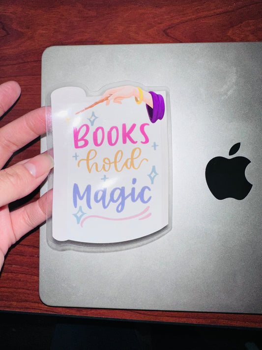 Books Hold Magic 🪄- Decorative Sticker