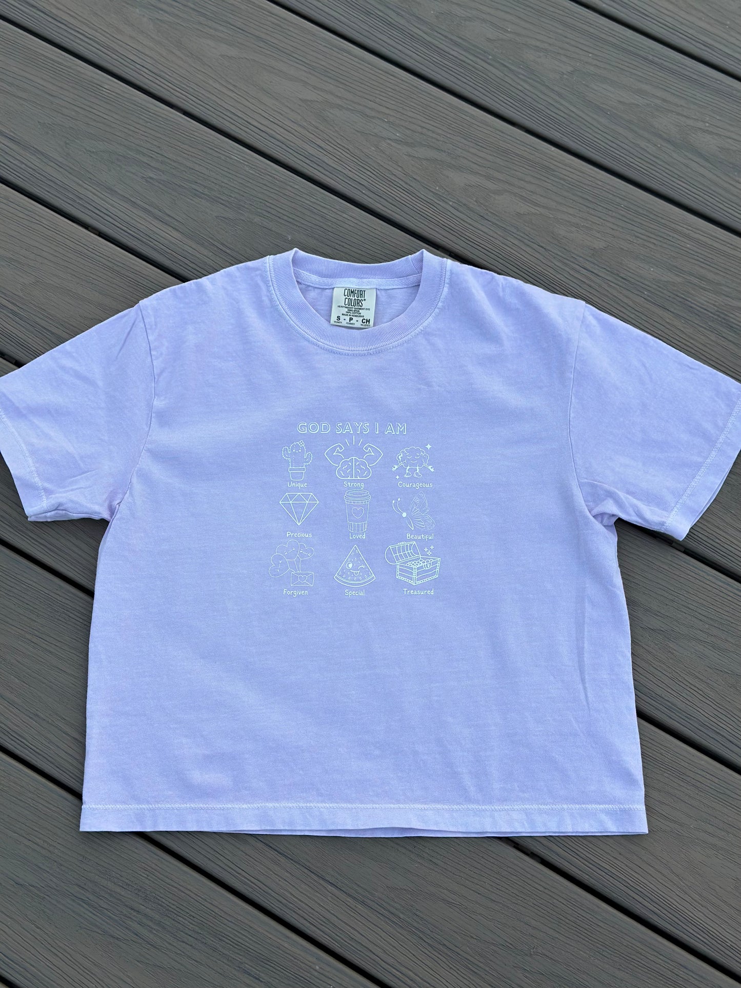 GOD SAYS ....Boxy T-shirt 🙏🏻🎁✨